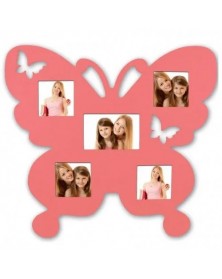 Ф/Рамка из Дерева ZEP  PW529  BUTTERFLY на 5 фото ( 4ф 10*10 + 1ф 10*15)  ..