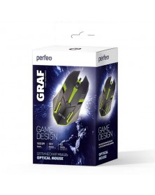 Мышь Perfeo  Graf                            (USB, 1000dpi,Optical) Black И..
