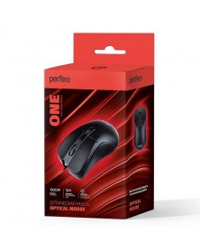 Мышь Perfeo  One                           (USB, 1000dpi,Optical) Black (PF..