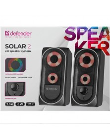 Колонки DEFENDER SOLAR   2              2.0 (2*   4W)  Пластик, питание 5V ..