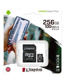 Карта памяти  MicroSDXC   256Gb (Class  10)  Kingston UHS-1 U1 +  Адаптер S..