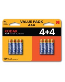 Батарейка KODAK             LR03  Alkaline  (  4+4BL)(48)(192) MAX  ..