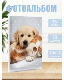 Ф/Альбом  Pioneer  (63674)    36 ф 10*15 Животные, ПП карм.,мягкая обложка ..