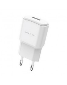 Сетевое Зарядное Устройство 220V- 1*USB выход   Borofone BA 48A  2.1A White..
