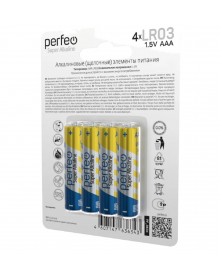 Батарейка PERFEO          LR03  Alkaline  (  4BL)(120)(360)  Super Alkaline..