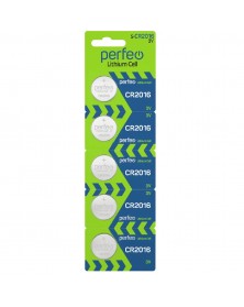 Батарейка PERFEO           CR2016  ( 5BL)(100) Lithium Cell  3 V..