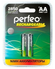 Аккумулятор PERFEO      R6 AA BL2 NI-MH 2850mAh  1.2v (2/20)..