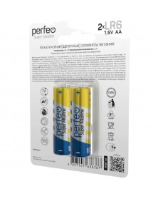 Батарейка PERFEO            LR6  Alkaline  (  2BL)(60)(240)  Super Alkaline..