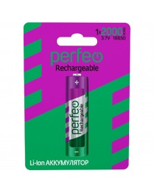 Аккумулятор   Li-ion Perfeo  ICR18650 PC1 3.7V 2000mAh без защиты, ВЫСОКИЙ ..
