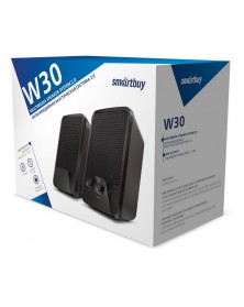 Колонки Smart Buy (SBA 4850)                2.0 (2*   3W)  W30 Пластик, Bla..