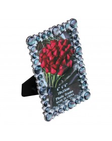 Ф/Рамка пластик 5179-46  Черная с глазурью и стразами 10*15  ..