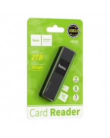USB-картридер  HOCO (HB 20)  SD/MicroSD Black USB 3.0..
