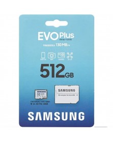 Карта памяти  MicroSDXC   512Gb (Class  10)  Samsung +  Адаптер SD Evo Plus..