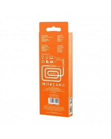 Кабель  AUX 3.5 Jack вилка - 3.5 Jack вилка   1,0 м, Borofone BL  4 Grey, к..