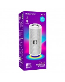 Миниспикер Borofone  BR 15  Bluetooth FM,MP3 USB,microSD,AUX Grey          ..