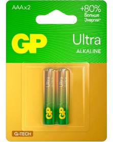 Батарейка GP ULTRA  G-tech       LR03  Alkaline 1,5 V     (  2BL)(20)(160)..