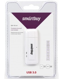 USB-картридер  SmartBuy  (SBR  -705-W) White  USB 3.0..