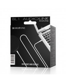 Кабель  AUX 3.5 Jack вилка - 3.5 Jack вилка   1,0 м, Borofone BL  1 White, ..