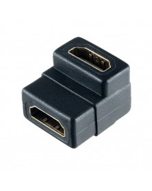 Кабель  Perfeo (A7009) HDMI A розетка - HDMI A розетка переходник угловой а..