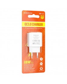 Сетевое Зарядное Устройство 220V- 1*USB выход   Borofone BA 72A  2.1A White..