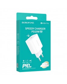 Сетевое Зарядное Устройство 220V- 1*Type-C выход   Borofone BA  38A  3.0A W..
