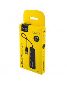 USB-концентратор Perfeo (PF-H042 Black) 4 порта (PF_D0792)..
