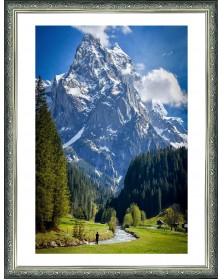 Ф/Рамка PLATINUM пласт.15*21   ВИНТАЖ- Оливковый     (22)