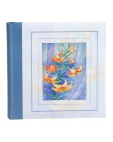 Ф/Альбом  Pioneer  (134560)  200 ф  книжный переплет, Memo, Цветы (12)  ..