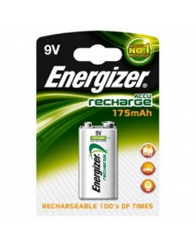 Аккумулятор крона  ENERGIZER Rech HR22 BL1 NI-MH 9V 175mAh (1/6)..