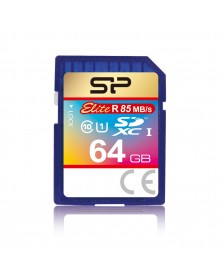 Карта памяти  SDXC    64Gb (Class  10)  Silicon Power Elite UHS-1..