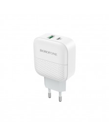 Сетевое Зарядное Устройство 220V- 1*Type-C выход + 1*USB  Borofone BA  46A ..