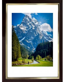 Ф/Рамка PLATINUM пласт. 30*40   Плаза - Красное дерево   (17)..