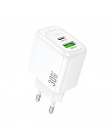 Сетевое Зарядное Устройство 220V- 1*Type-C выход + 1*USB  Hoco CS55A  3.0A ..