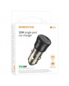 Автомобильное Зарядное Устройство 12V- 1*Type-C выход   Borofone BZ  24   3..