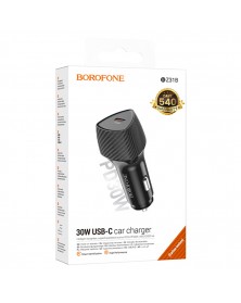 Автомобильное Зарядное Устройство 12V- 1*Type-C выход   Borofone BZ  31B 3...