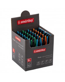 Нож строительный SmartBuy (SBT-KNB-9P1) 9 мм, пластиковый..