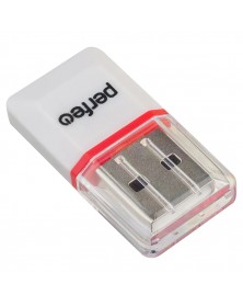 USB-картридер  Perfeo (PF-VI-R008 White)   MicroSD White (PF_5056)..