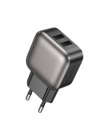 Сетевое Зарядное Устройство 220V- 2*USB выхода  Borofone BAS  51A  2.1A Bla..