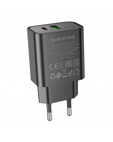 Сетевое Зарядное Устройство 220V- 1*Type-C выход + 1*USB  Borofone BA  88A ..