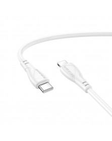 Кабель  Type C - 8-pin Borofone BX121 1.0 m,3.0A, White, коробочка Пластик,..