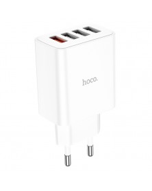 Сетевое Зарядное Устройство 220V- 4*USB выхода  Hoco C102A  2.1A White..