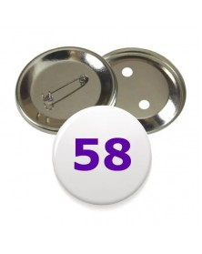 Заготовка закатного значка 58 мм металл/металл ( по 100 шт ).. Заготовка закатного значка 58 мм металл/металл ( по 100 шт )..