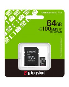 Карта памяти  MicroSDXC     64Gb (Class  10)  Kingston +  Адаптер SD Canvas..