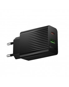 Сетевое Зарядное Устройство 220V- 1*Type-C выход + 1*USB  Borofone BAS74A  ..