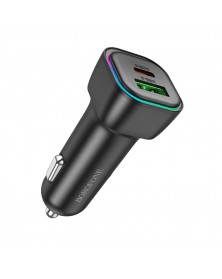 Автомобильное Зарядное Устройство 12V- USB 1*Type-C выход + 1*USB выход Bor.. Автомобильное Зарядное Устройство 12V- USB 1*Type-C выход + 1*USB выход Bor..