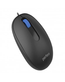 Мышь Perfeo  Oval                           (USB, 1000dpi,Optical) Black Бе..