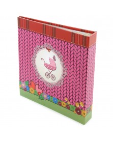 Ф/Альбом-анкета  Pioneer  (86565) 56 фото 10*15 + Цветные страницы  Розовая..