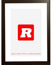 Ф/Рамка PLATINUM пласт. 21*30   ФОРМАТ венге  с ножкой  (30) ..