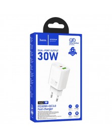 Сетевое Зарядное Устройство 220V- 1*Type-C выход + 1*USB  Hoco N  63  3.0A ..