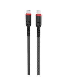 Кабель  Type-C - Type-C Hoco X  59 2.0 m, 3.0A, Black, коробочка Нейлон PD ..